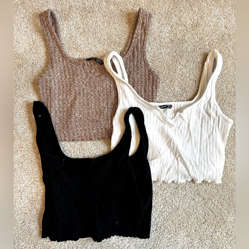 3pk Crop Tanks